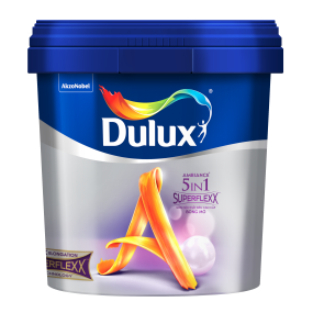 Sơn nội thất siêu cao cấp Dulux Ambiance 5 In 1 Superflexx Bóng Mờ Z611 lon 5L